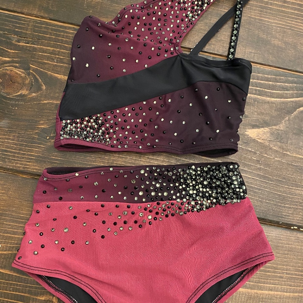 Two piece dance outfit